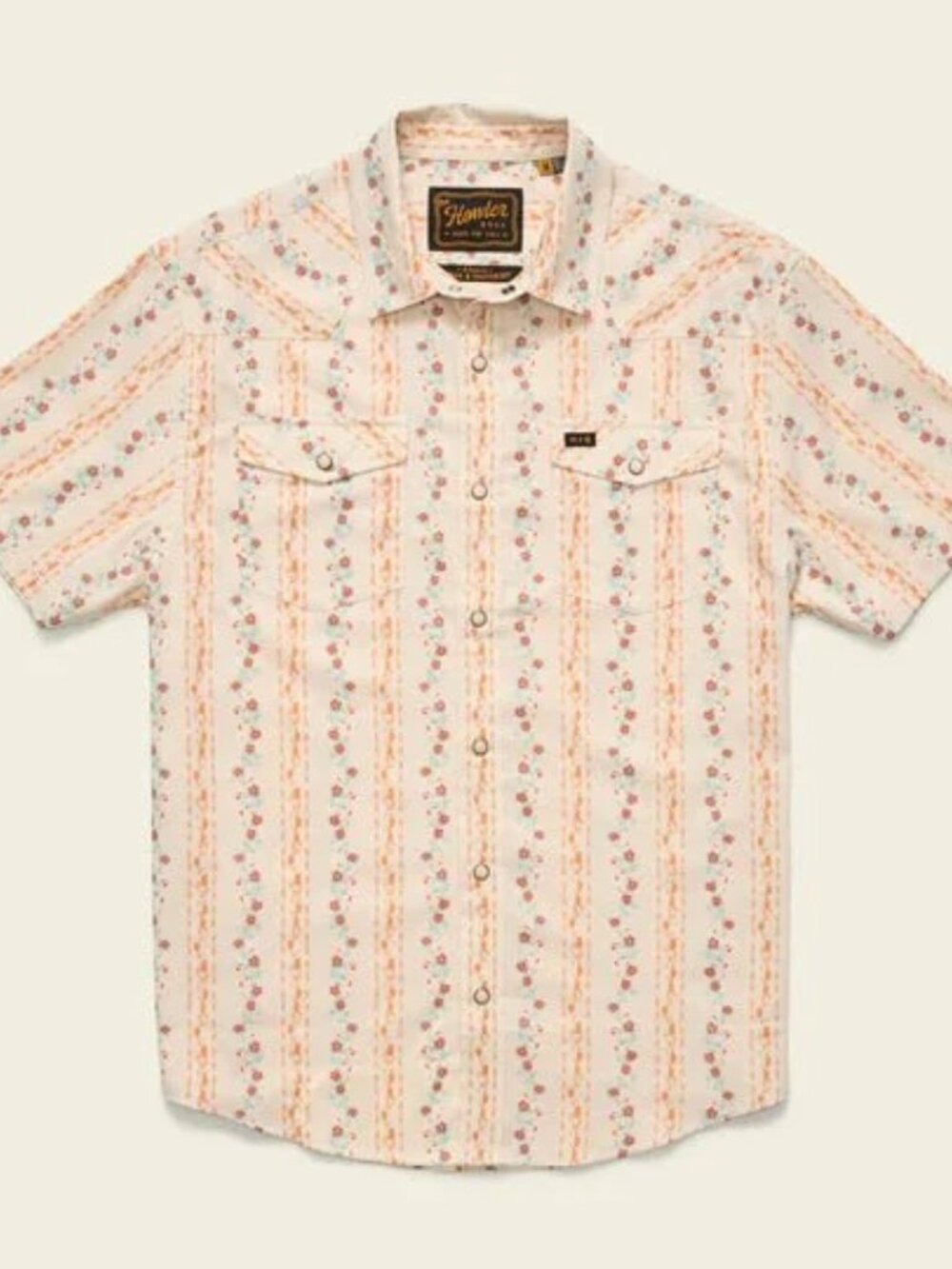 Howler Brothers Men's H Bar B SnapShirt Size M Ribbons Riverbed Oxford NWT